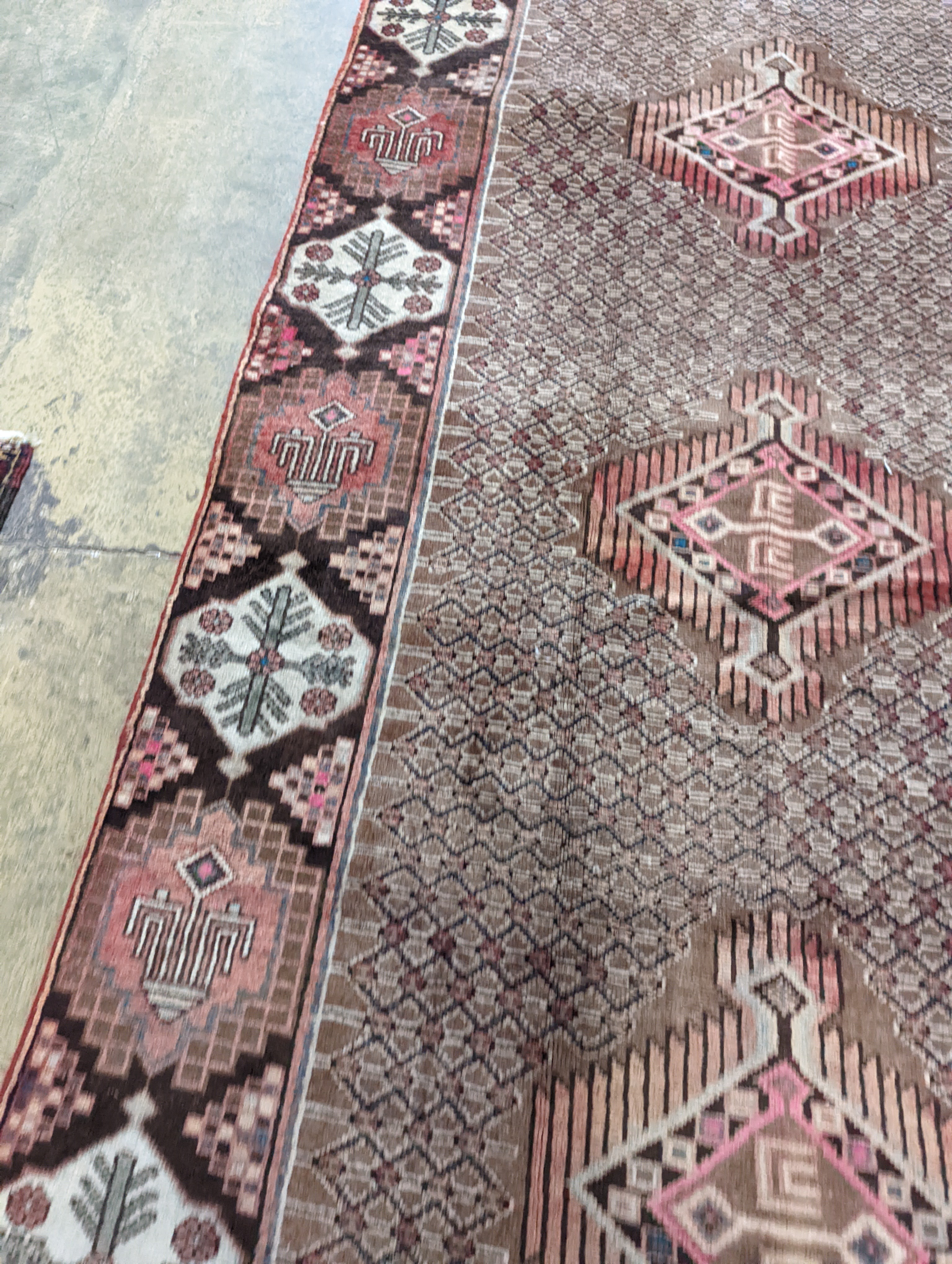 A Hamadan carpet, 320 x 146cm